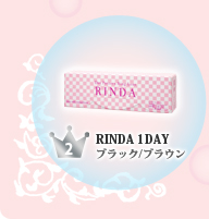 【2位】RINDA 1DAY ブラック/ブラウン