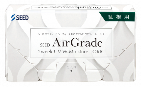 写真：シード AirGrade 2WEEK UV W-Moisture TORIC